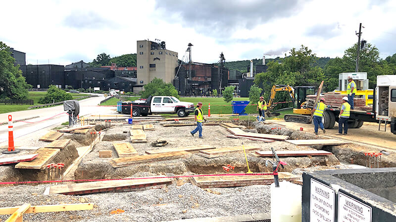 construction site at jim beam distillery