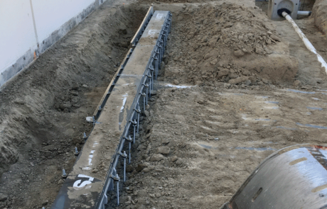 concrete construction project in process