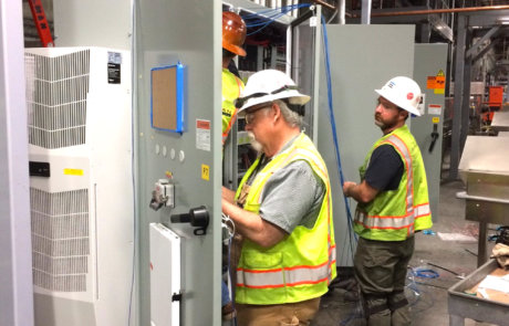 construction workers on high voltage job site construction workers hazardous energy job site