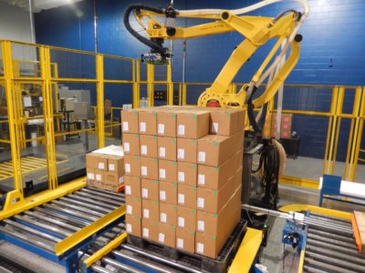 automated robotic palletizing system fanuc