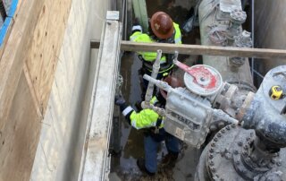 updated piping, actuators, electrical, controls for airport fuel vault