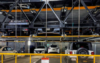 three level stacked parking system at fremont, ca large multi-family development