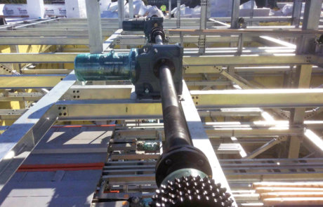 mechanical electrical installation motors on rooftop