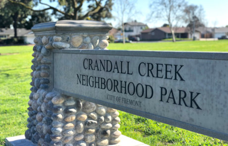 city park sign fremont california
