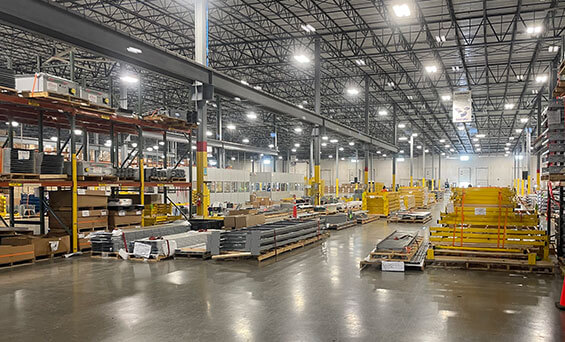 equipment prepared for shipment at daifuku plant