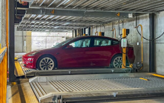 EV charging in puzzle parking system