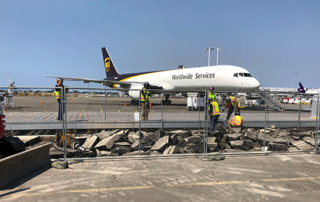 construction at UPS air operations