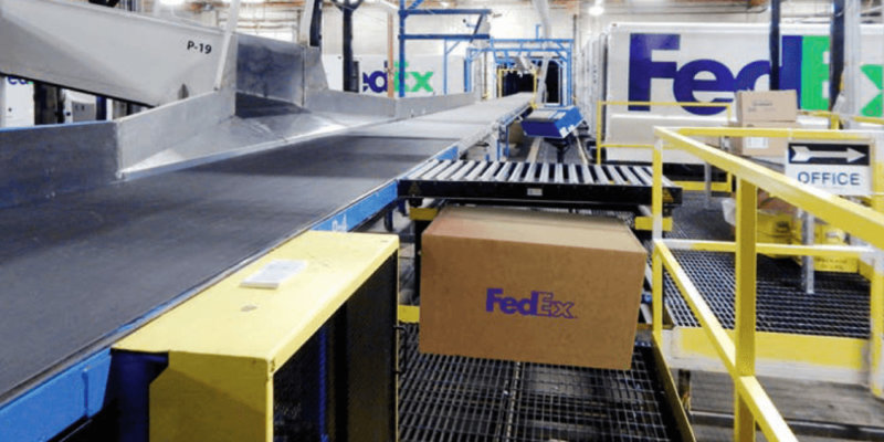 parcel handling systems for fedex