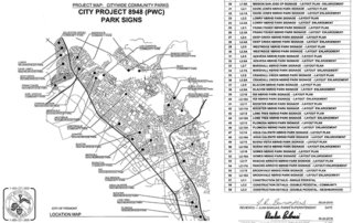 city of Fremont map from public works bid