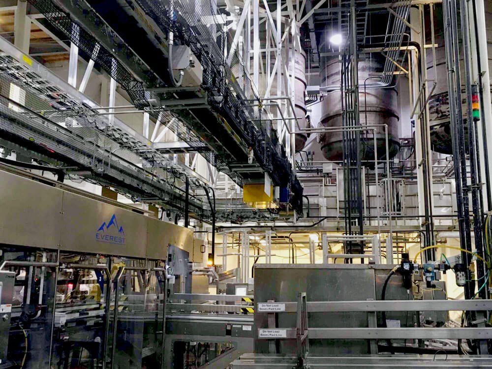 mechanical electrical installation in bottling plant