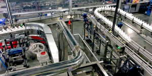 bottling plant production line