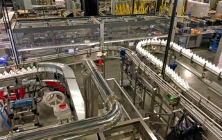 bottling line installation for beverage production improvements