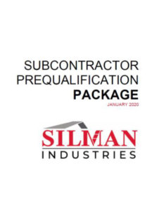 subcontractor prequal packet