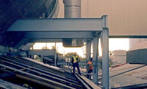 industrial furnace stack installation