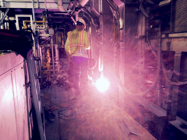 iron worker on steel erection project