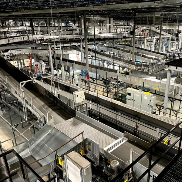 conveyor system design for parcel handling