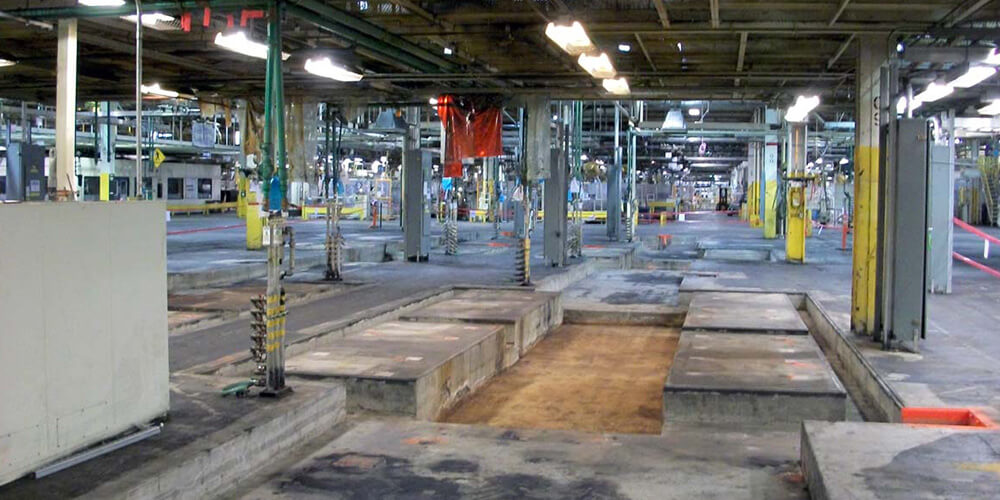 decommissioin and dismantle auto plant