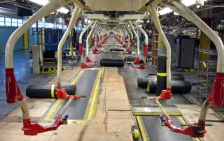 automobile manufacturing system during decommissioning and dismantle