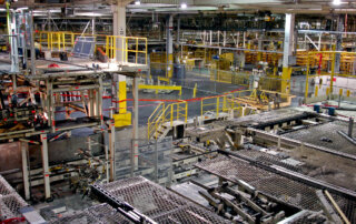 automobile manufacturing system during decommissioning and dismantle