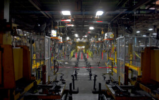 automobile manufacturing system during decommissioning and dismantle