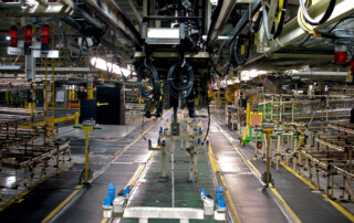 automobile manufacturing system during decommissioning and dismantle