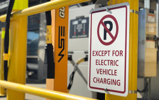 egse charging station no parking sign