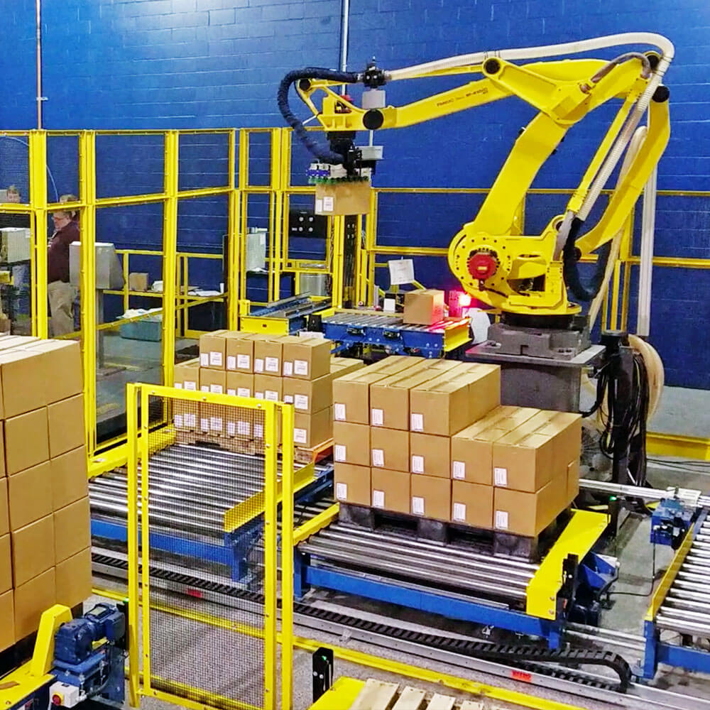 robotic cell automated palletizing