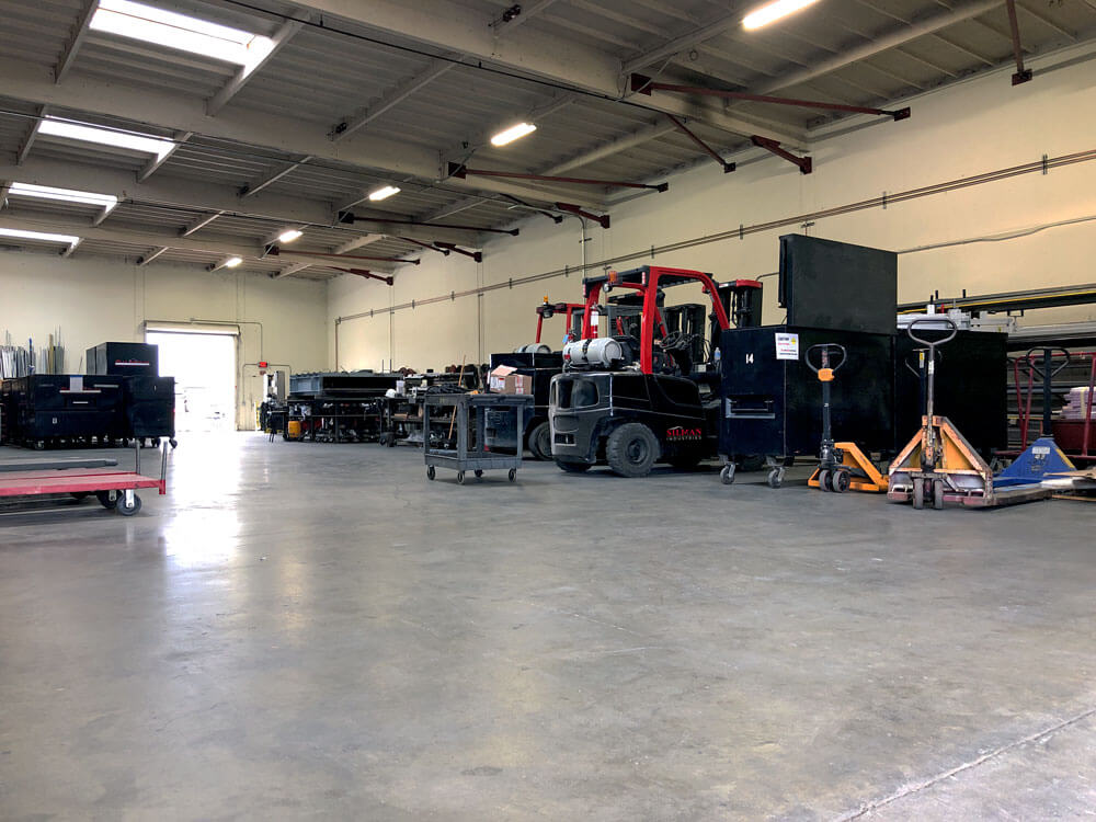 clean shop at construction company