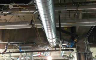 clinical lab hvac duct construction