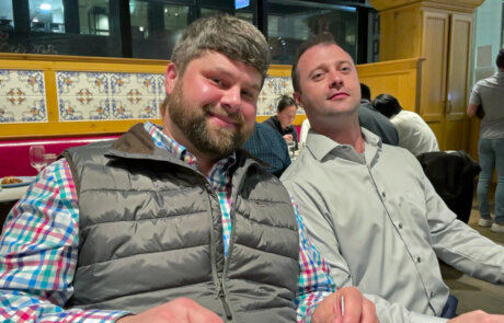 team members at an event during the promat 2023 trade show