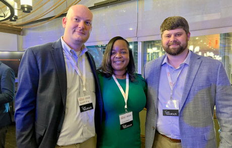 team members at an event during the promat 2023 trade show