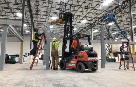 structural team platform installation