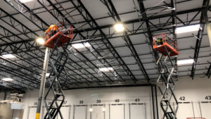 structural electrical teams installation overhead truss