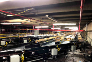 automated material handling system for food distribution center